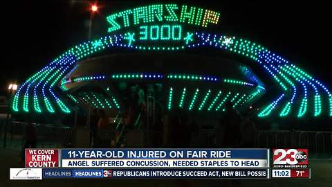 11-year-old injured on fair ride