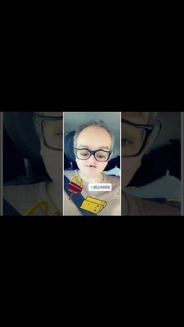 Hey y’all! #BillyKaren here for comic relief- #FishSammich from Micky Dees! 🤣🤣🤣 - #mcdonalds