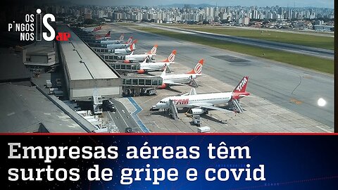 Cias. aéreas que demitiram não vacinados agora cancelam voos por afastamento de vacinados