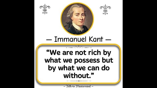 We are not rich by what we possess...
