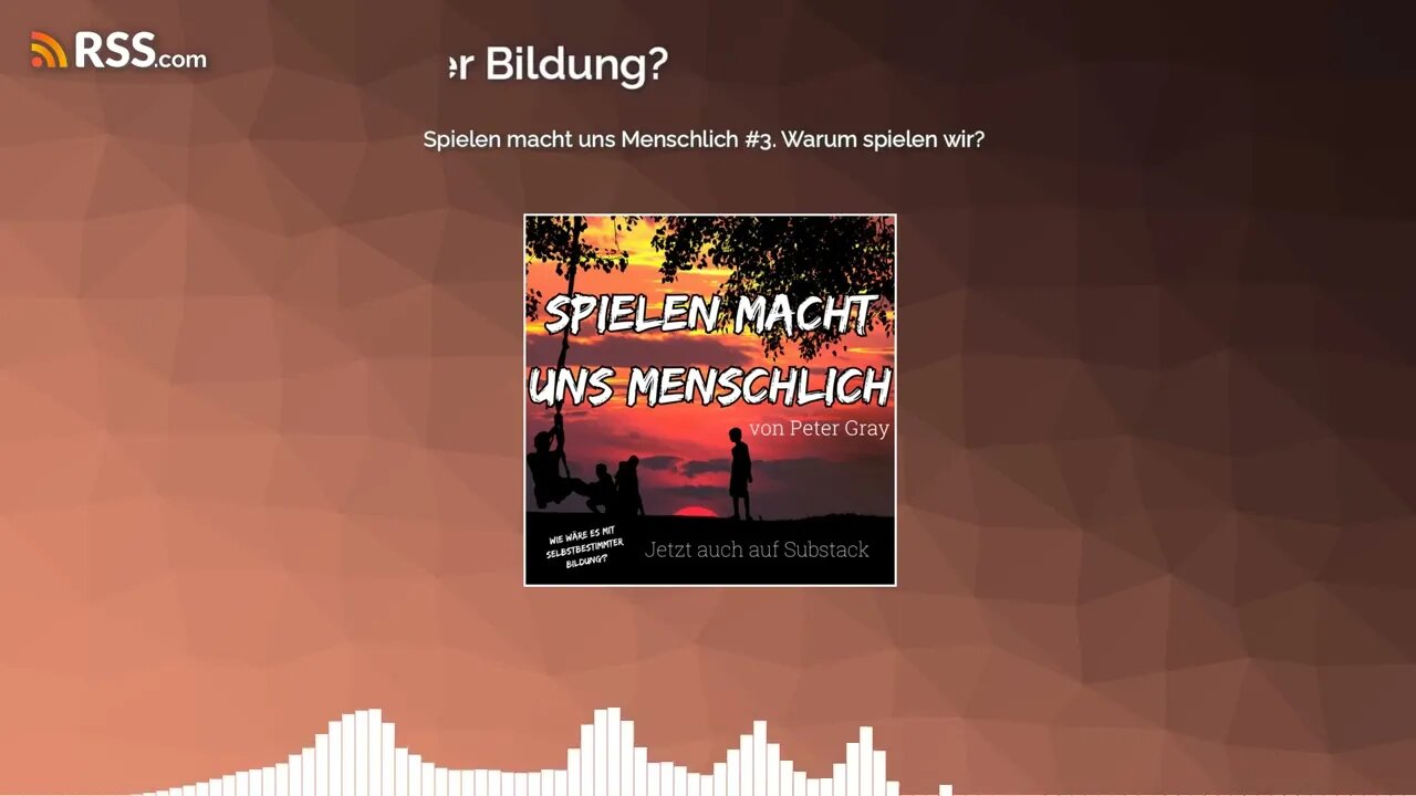 Spielen macht uns Menschlich #3. Warum spielen wir?