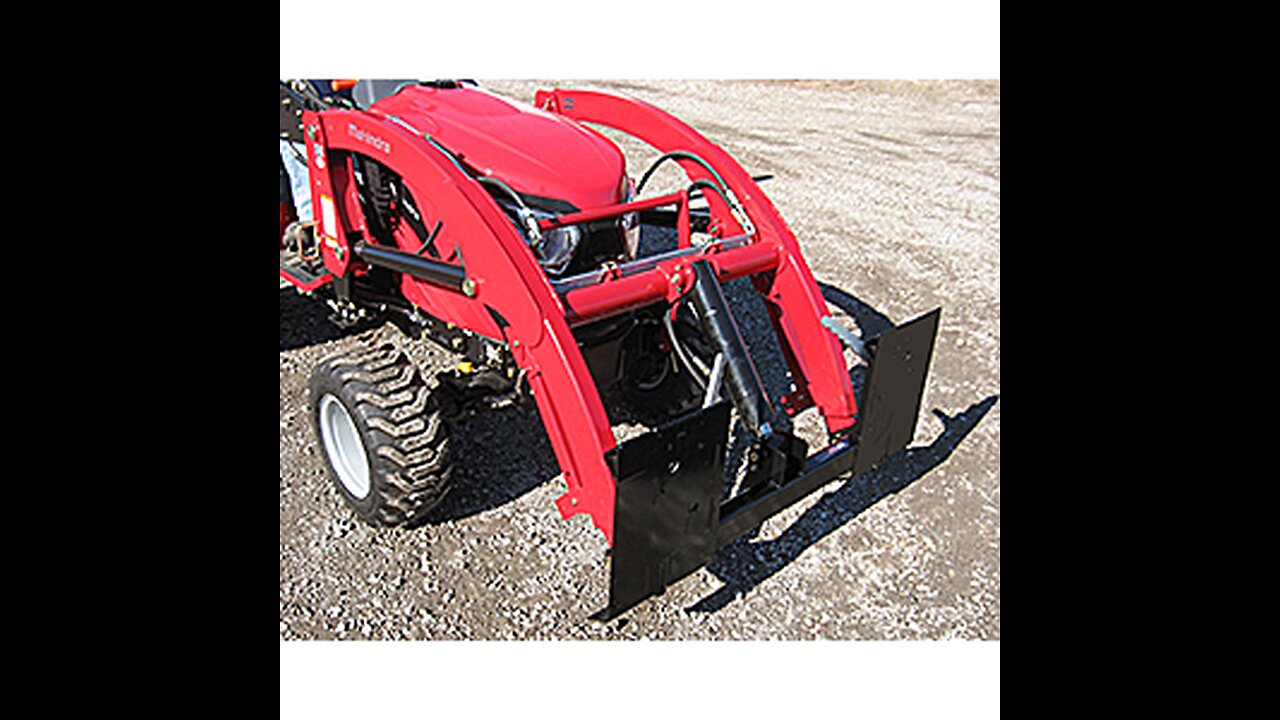 Bucket removal on a Mahindra tractor