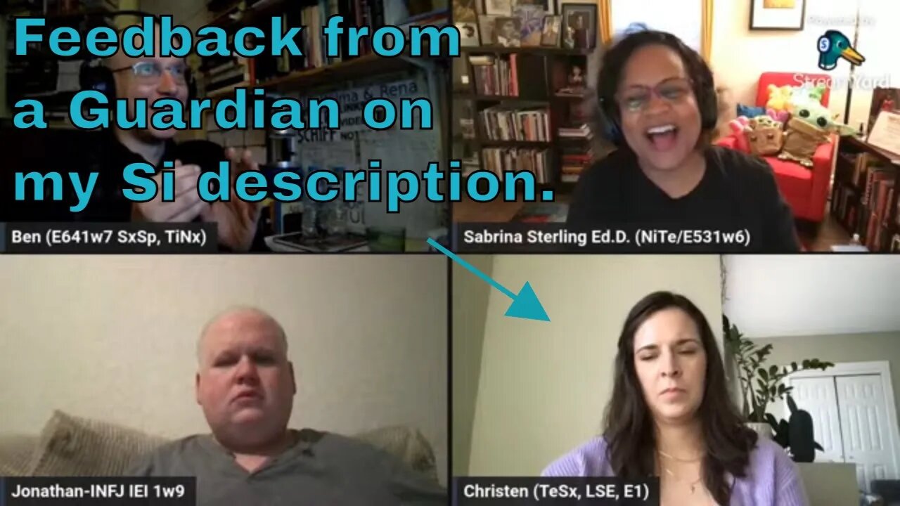 Christen (ESTJ) & others on my Si description #SubjectiveSensoryInstincting #JungianSubfunctions