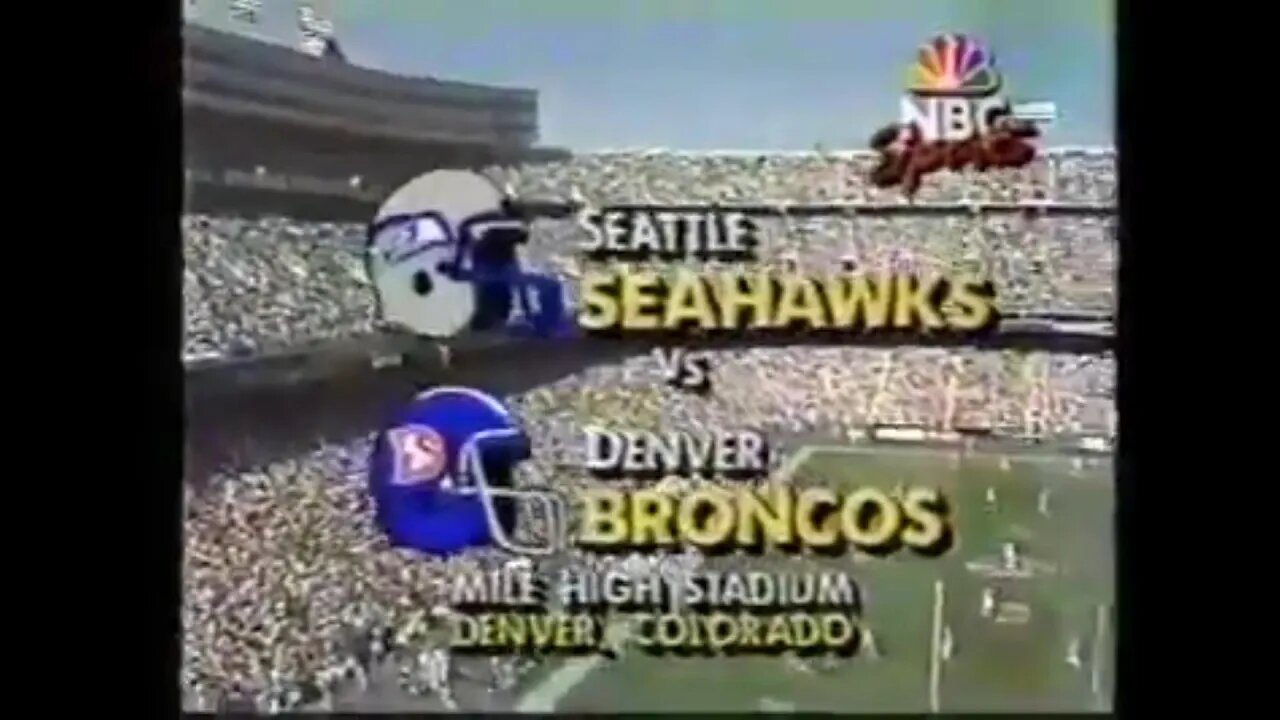 1990-09-23 Seattle Seahawks vs Denver Broncos