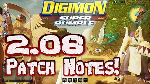 Digimon Super Rumble Update 2.08 Patch Notes