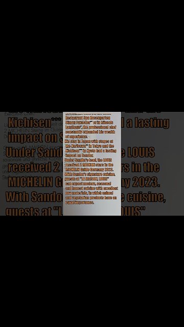 LOUIS 2** MICHELIN Entering 1 #michelinstar #finedining #luxurylifestyle