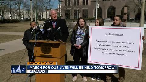 Milwaukee students press lawmakers for gun control ahead of March for Our Lives