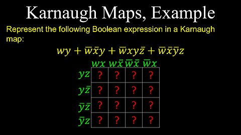 Karnaugh Maps, K-Map, Example - Discrete Mathematics