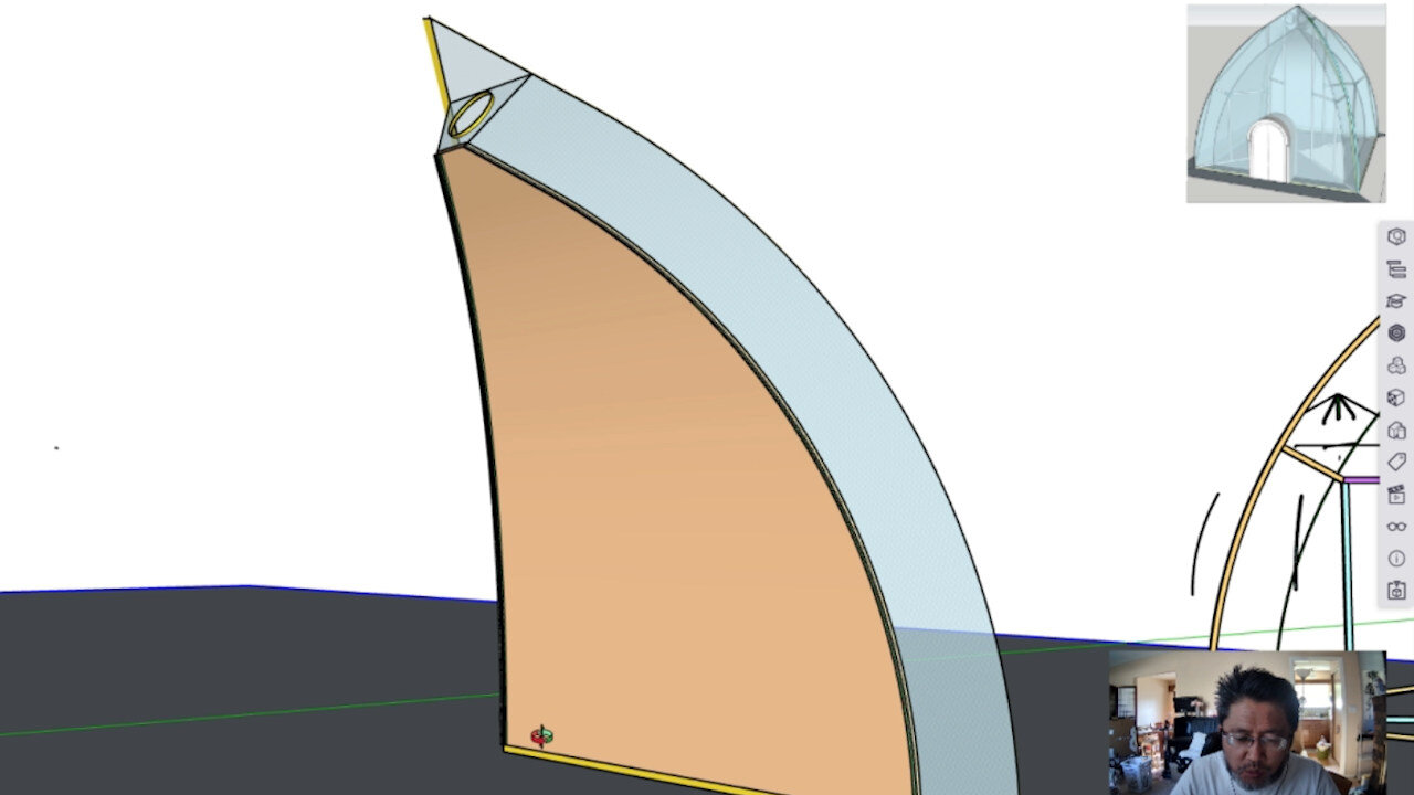 Day 46 of PyraPOD4 G-17 Backyard DIY: make inner layer to be replacable using zipper and vecro