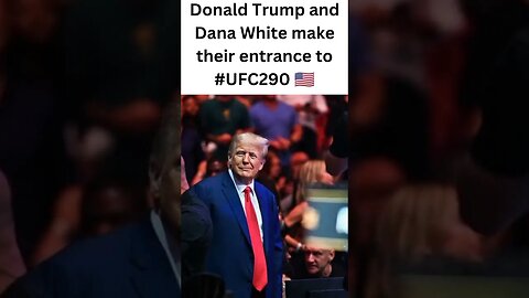 Former United States President Donald Trump attends UFC 290 in Las Vegas. #shorts