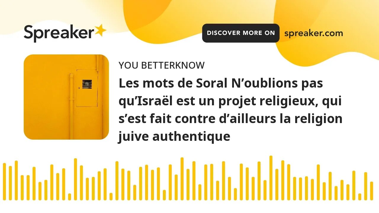 Les mots de Soral N’oublions pas qu’Israël est un projet religieux, qui s’est fait contre d’ailleurs