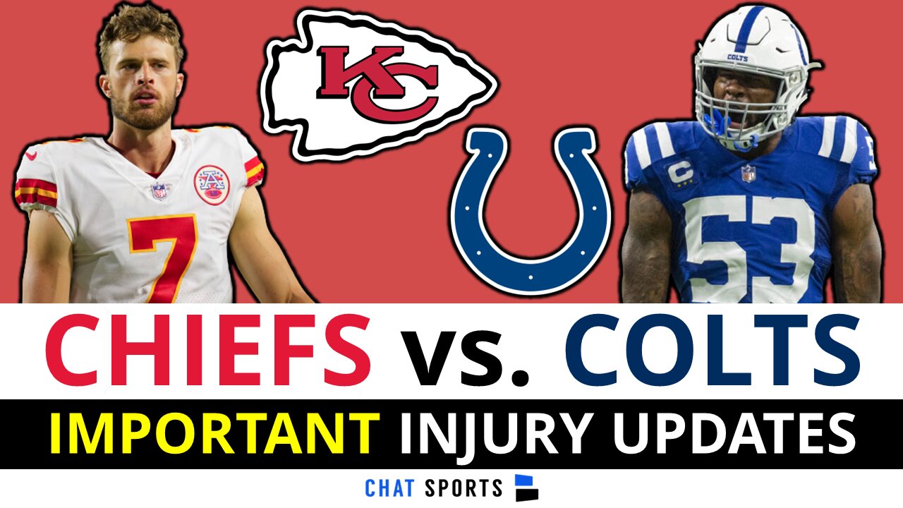 Chiefs vs. Colts Injury News: Harrison Butker, Mike Danna & Shaquille Leonard