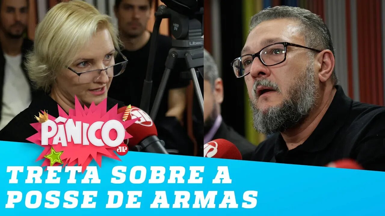 TRETA! Bene Barbosa e coronel Eliane Nikoluk debatem a posse de armas