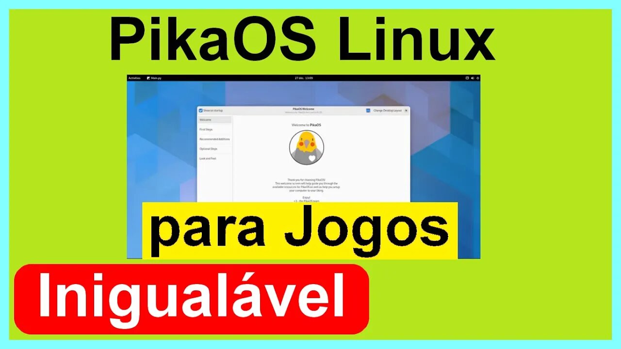 Nova Distro Ubuntu Linux para Games PikaOS. Alta Performance e Compatibilidade de Software.