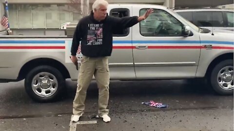 Antifa Terrorists Smash Trucks; Police Arrest Victim For Pulling Gun!