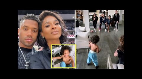 Ciara and Russell Records Son Win and Future Playing Game With The Reorganize Team at the Home 😂