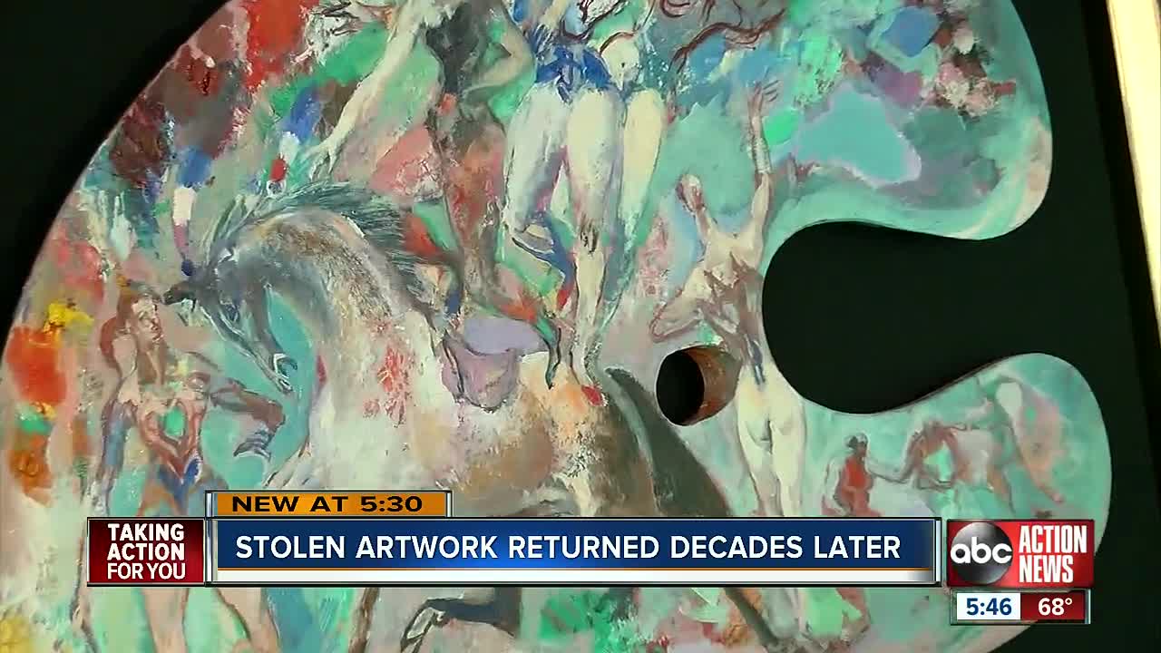Stolen $10k painting returned back to Van Wezel Performing Arts Hall nearly 30 years later