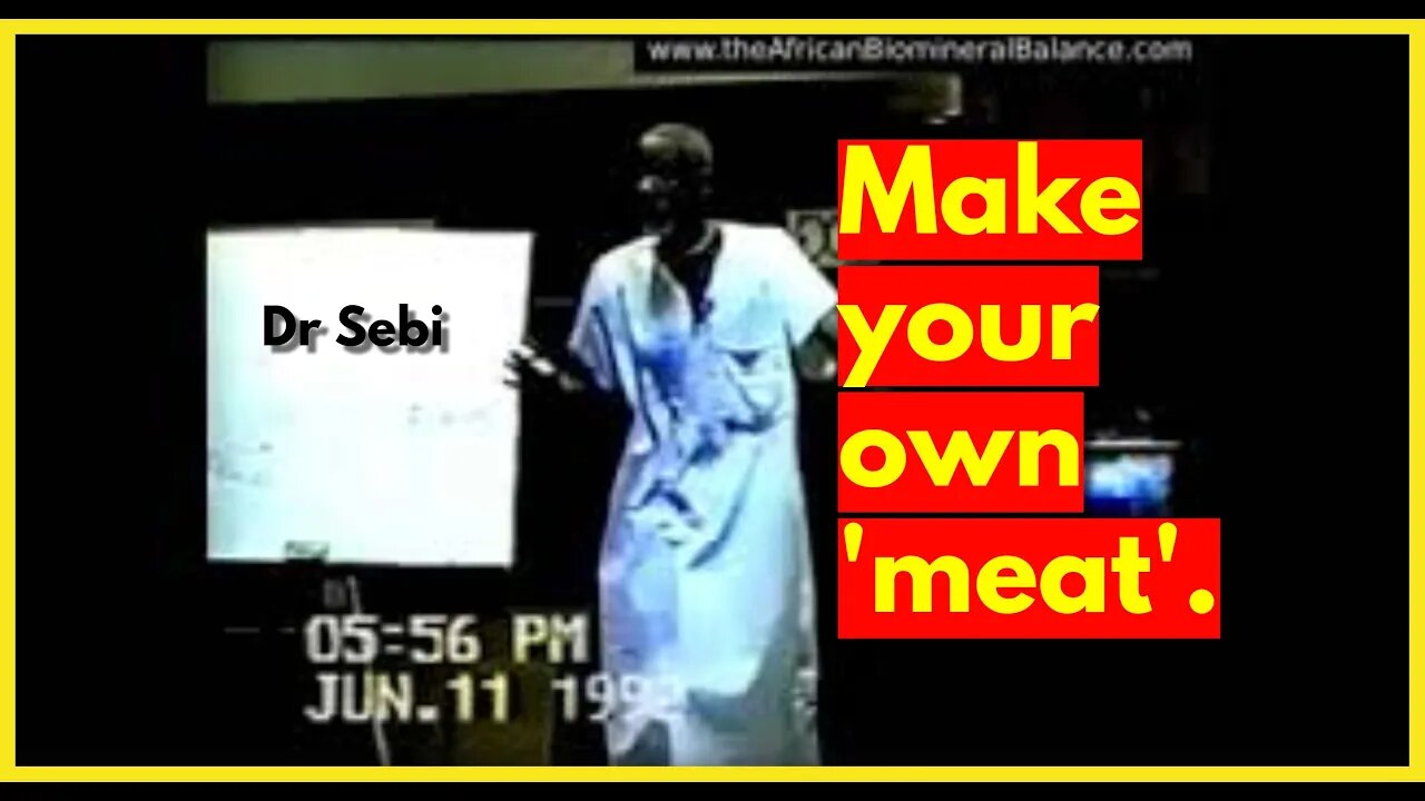 DR SEBI - HERE'S HOW YOU CAN MAKE YOUR OWN 'MEAT' (plant) #drsebi #vegan #recipe #drsebiapproved