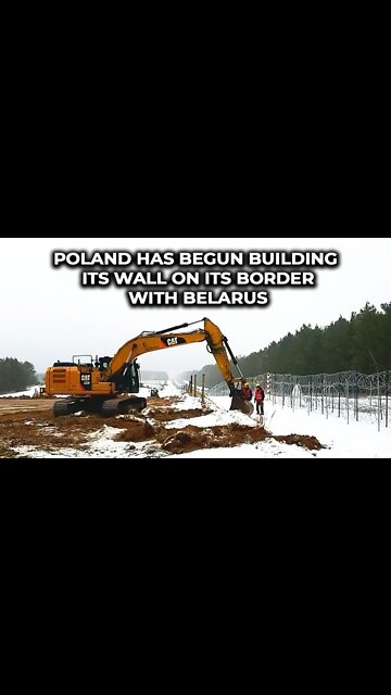 Poland has begun building its wall on its border with Belarus