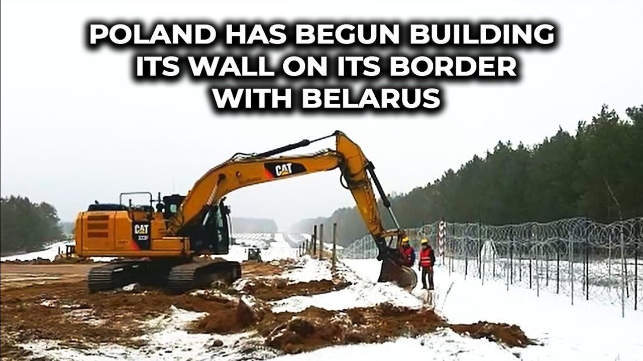 Poland has begun building its wall on its border with Belarus