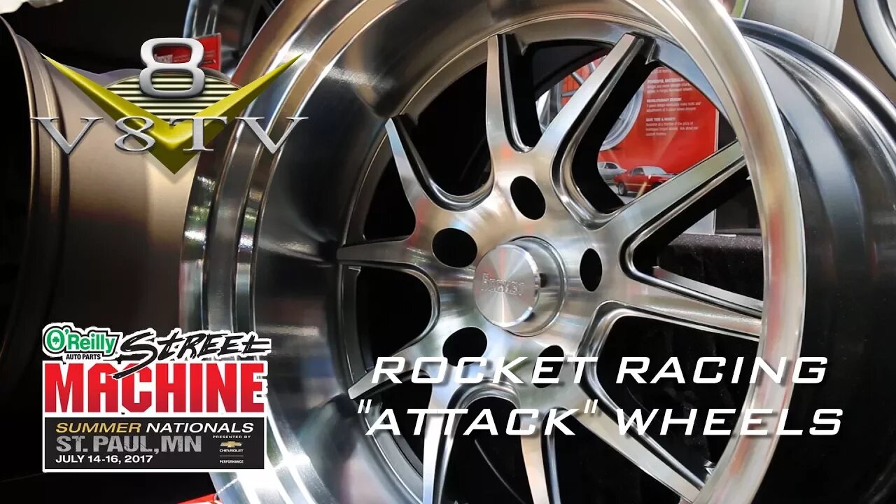 Rocket Racing Attack Wheels Preview at Street Machine Summer Nationals Video V8TV