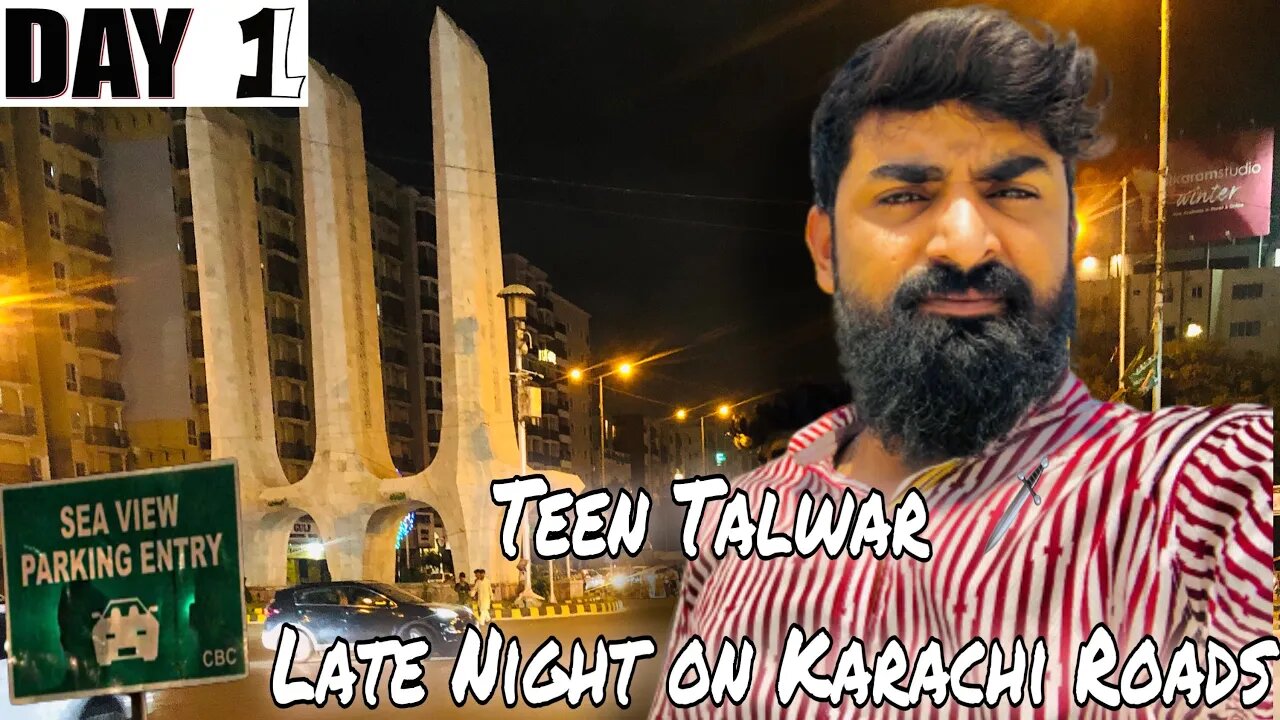 Late Night Sea View chly gye|Teen Talwar |Day 1| Vlog2 | Karachi journey |Subscribe@AqibAwanvlogs