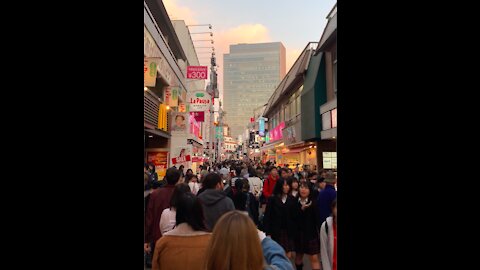 Harajuku - Famous walking street in Shinjuku, Tokyo Japan.