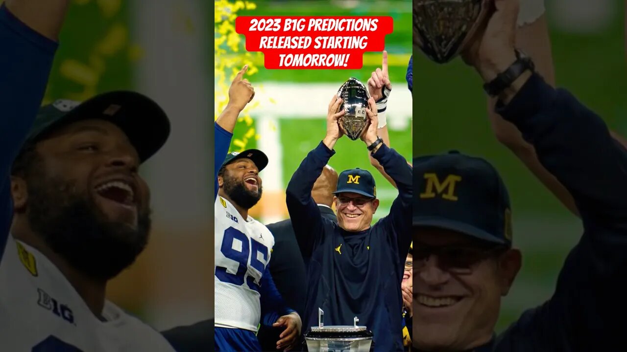 2023 B1G Prediction Shows Drip TOMORROW! #collegefootballpredictions #big10football