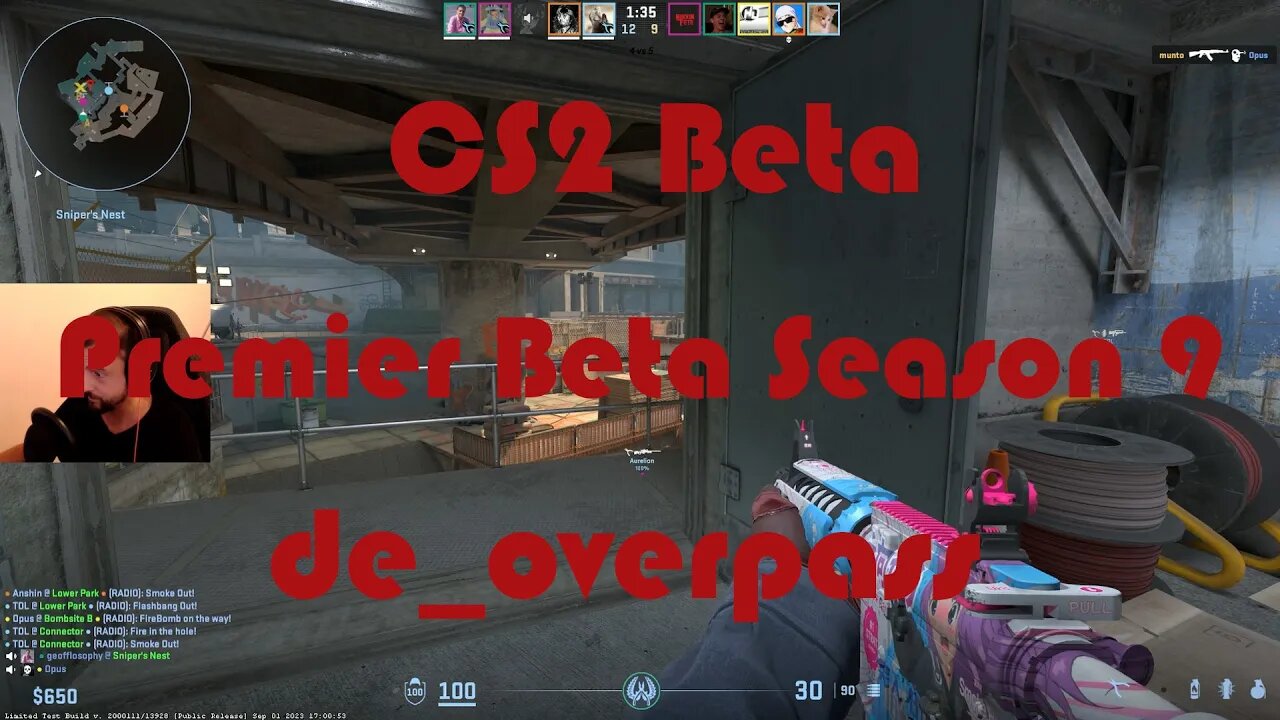 CS2 Beta - Premier Matchmaking 9 - Beta Season - de_overpass