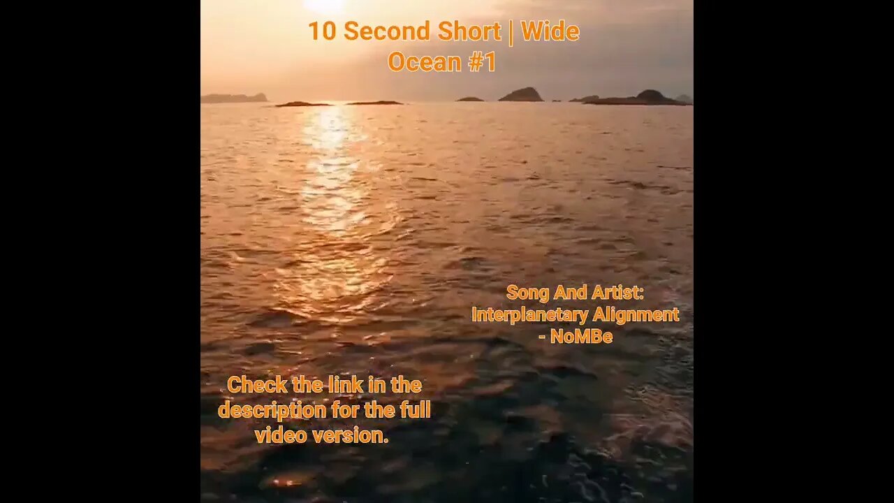 10 Second Short | Wide Ocean | Calm Mind Meditation Music #ocean #music #1 @Meditation Channel