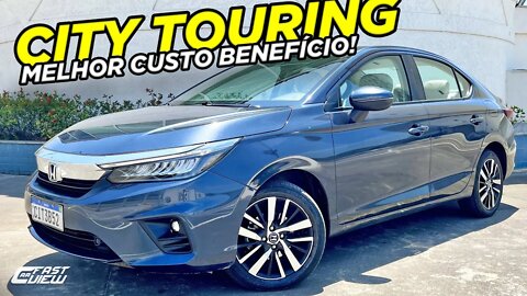 NOVO HONDA CITY TOURING 2022 SEDAN MAIS SEGURO E COM MELHOR ACABAMENTO QUE OS RIVAIS!