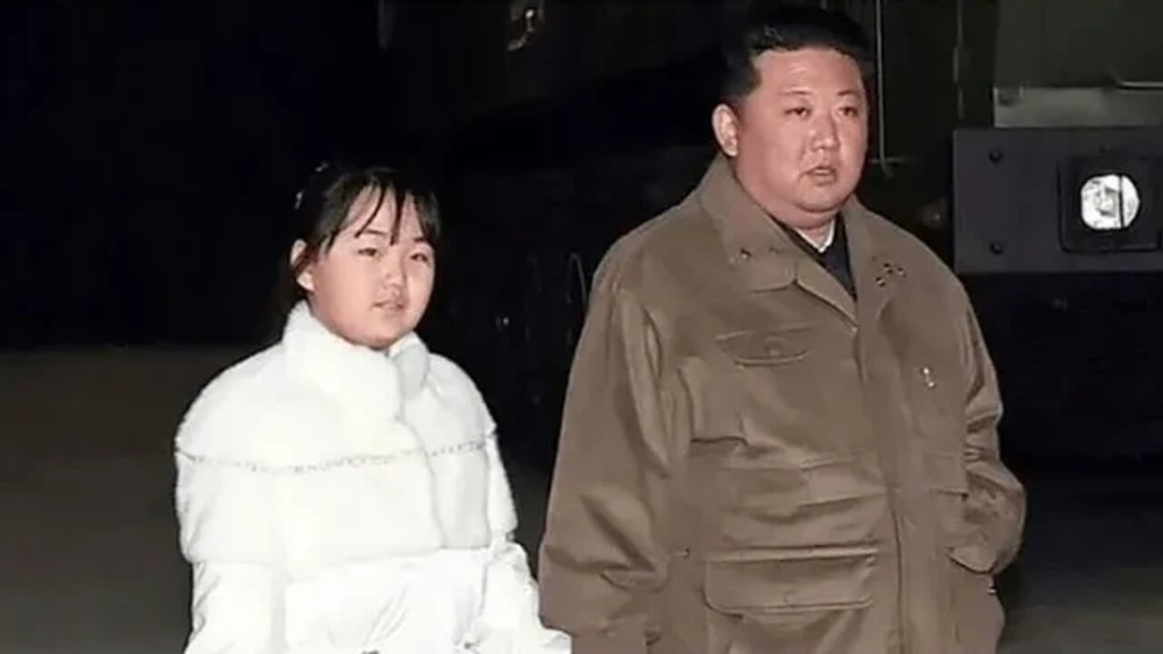 North Korean leader, Kim Jong-un pictured with his daughter for the first time at a missile launch.