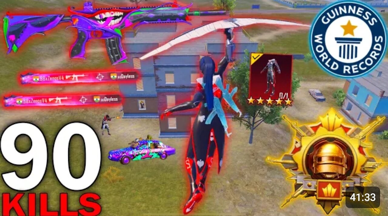 Zenos pubg🧐90 KILLS!! MY NEW BEST GAMEPLAY W/ GROZA + AWM