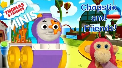 Chopstix and Friends! Thomas and Friends: Minis part 17 - Thomas Boost station with BONUS TRACKS!