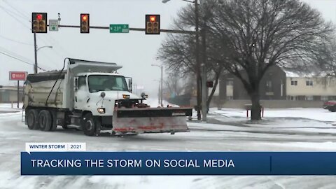 Tracking the storm on social media