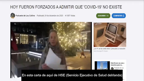 EL GOBIERNO IRLANDÉS ADMITE QUE EL SARS-Cov-2 NO EXISTE