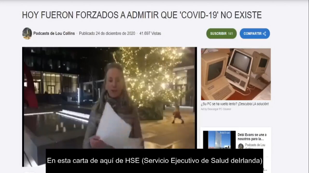 EL GOBIERNO IRLANDÉS ADMITE QUE EL SARS-Cov-2 NO EXISTE