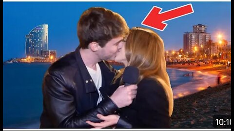 KISSING STRANGER IN BARCELONA 😱