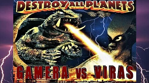 GAMERA VS VIRAS 1968 (Destroy All Planets) Giant Gamera vs Alien Squid Beast Viras FULL MOVIE HD & W/S