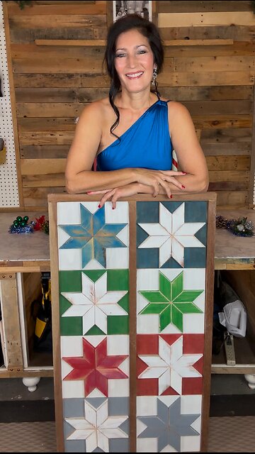 Christmas Countdown of CRAFTS Day 4 Quilt Star Wall Hanging 🎄