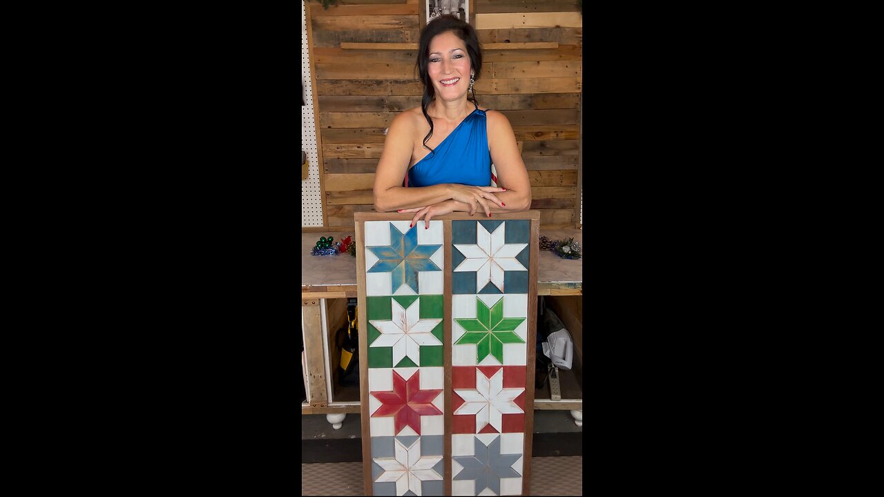 Christmas Countdown of CRAFTS Day 4 Quilt Star Wall Hanging 🎄