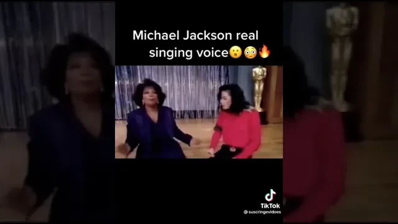 Michael Jackson sings for Oprah. (Raw)