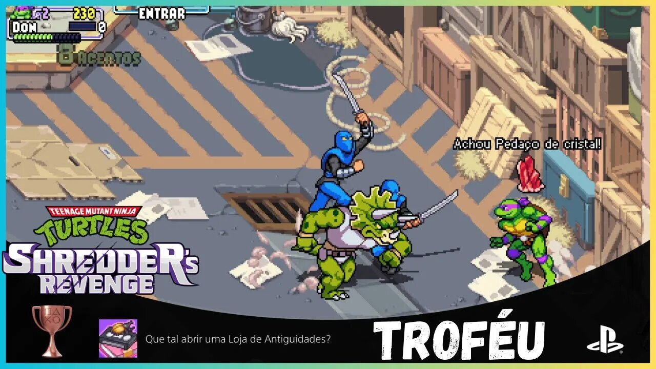 TROFÉU QUE TAL ABRIR UMA LOJA DE ANTIGUIDADES | TEENAGE MUTANT NINJA TURTLES SHREDDER'S REVENGE