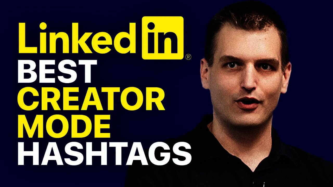 Best hashtags for LinkedIn creator mode to get clients fast | Tim Queen