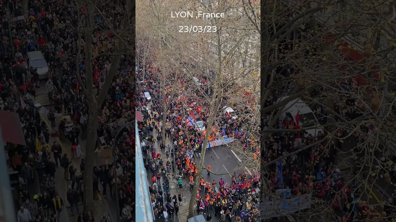 Lyon 23/03/23 #greve #grève #lyon #manifestation #lyon #france #mobilisation
