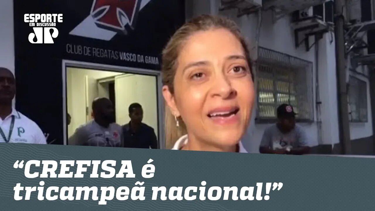 "CREFISA é tricampeã nacional!", diz Leila após DECA do Palmeiras