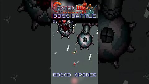 Contra III: The Alien Wars (SNES) Boss Battle - Bosco Spider #Shorts