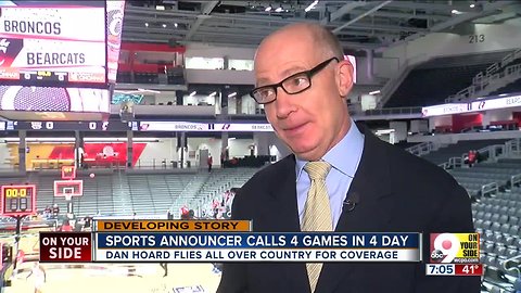 University of Cincinnati announcer calls 4 games in 4 days