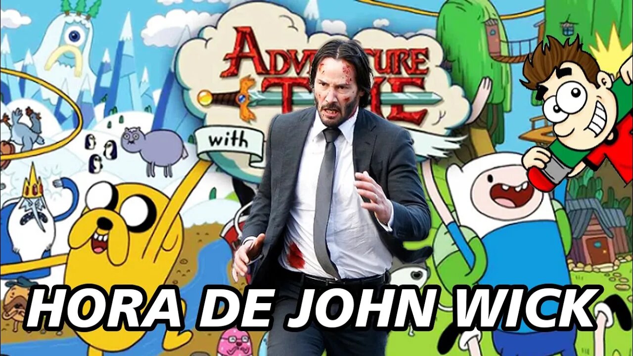 Desenhando John Wick no estilo Hora de Aventura, será que ficou bom?