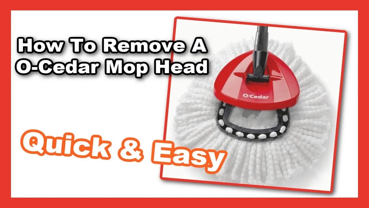 How To Remove A O-Cedar Mop Head Quick & Easy (29 Seconds)